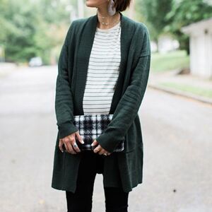 Bobeau Cardigan two-pocket